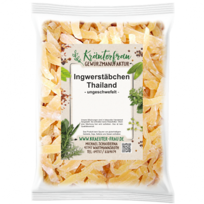 Ingwerstäbchen Thailand ungeschwefelt 100g